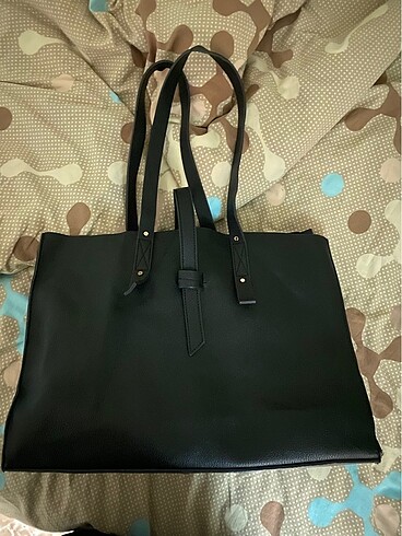 Mango Siyah Shopper Çanta