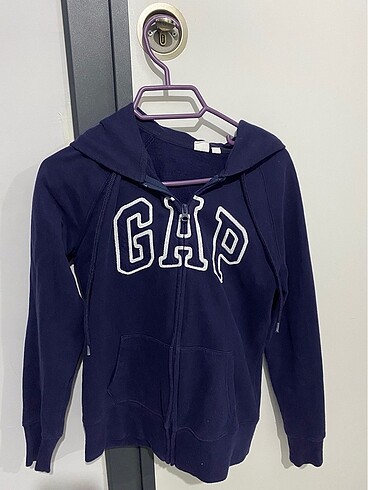 GAP Lacivert Fermuarlı Sweatshirt