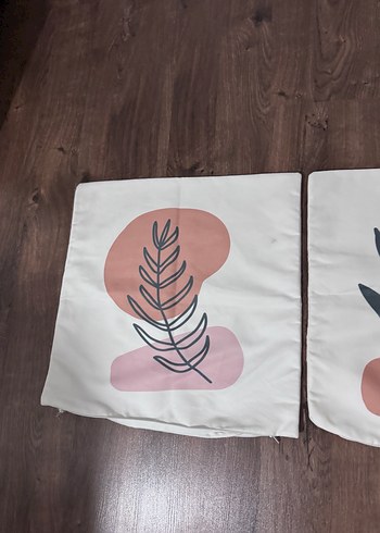 Bej Pastel Desenli Modern Yastık Kılıfı - Görsel 4