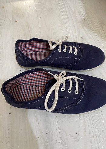 37 Beden Kadın Lacivert Denim Spor Ayakkabı
