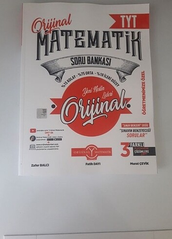 ORJİNAL MATEMATİK SORU BANKASI 