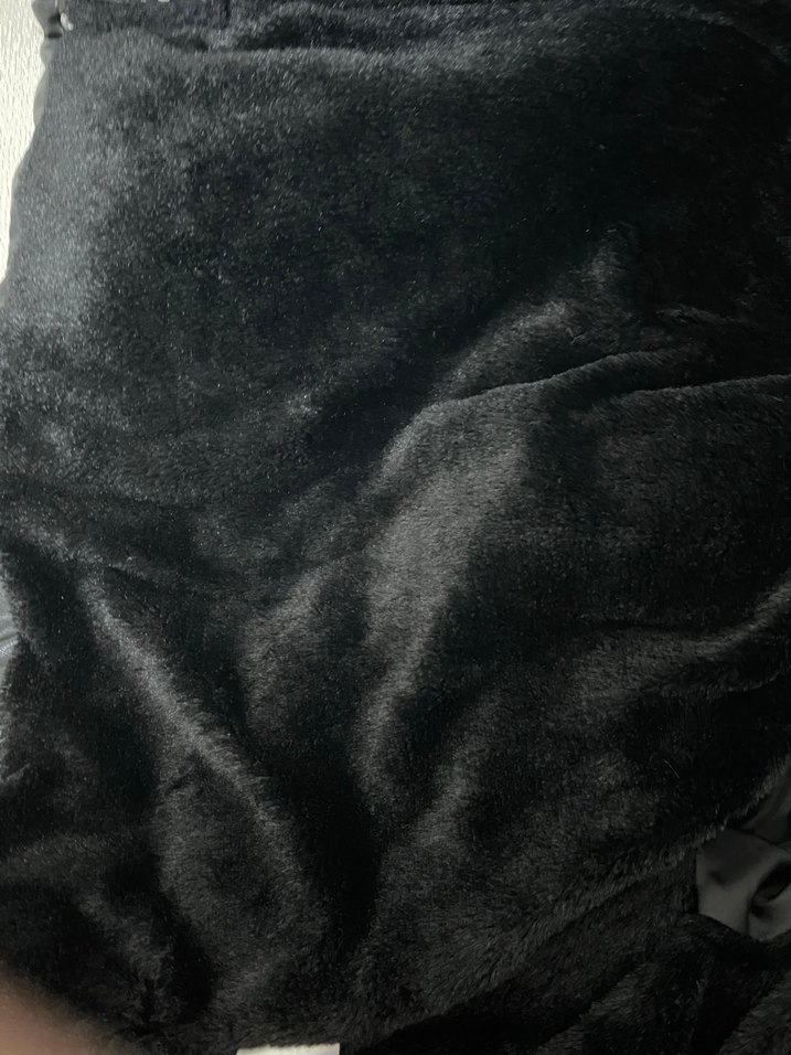 Kız Çocuk Siyah Deri Kürklü Mont 8-9 Yaş - Görsel 4