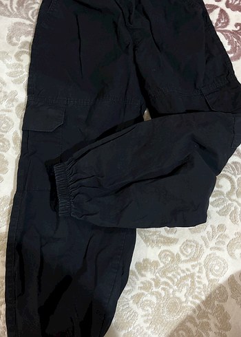 Siyah kiz çocuk paraşüt pantolon - Görsel 3