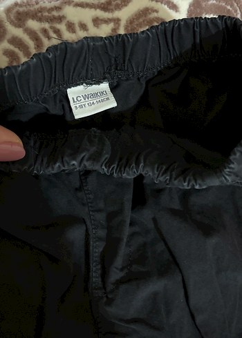 Siyah kiz çocuk paraşüt pantolon - Görsel 2