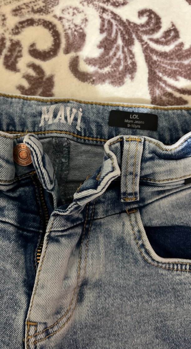 Kız çocuk Denim Pantolon - Görsel 3
