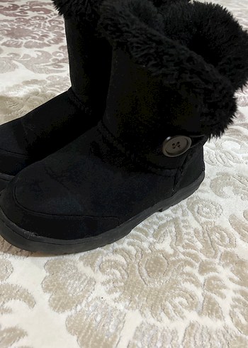 Kürklü Siyah Kız Botu - Görsel 2