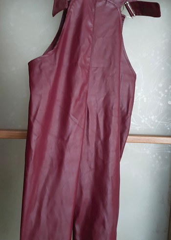 4 Yaş Beden bordo Renk Ayıcıklı Deri Slopet