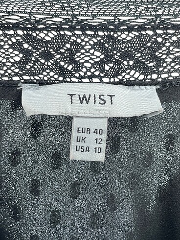 40 Beden siyah Renk Twist Kısa Elbise %70 İndirimli.