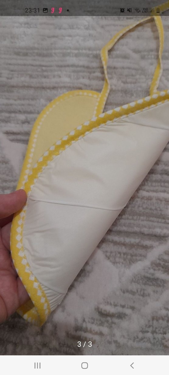 Baskılı Bebek Önlüğü - Pembe 2li fiyat - Görsel 2