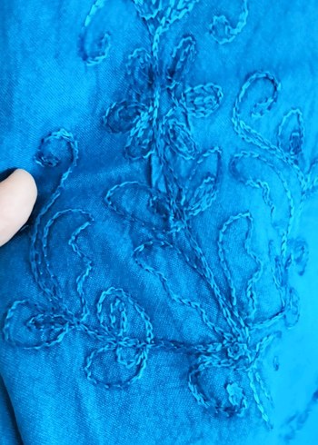 Mavi Bohem Uzun Kadın Elbise - Görsel 4