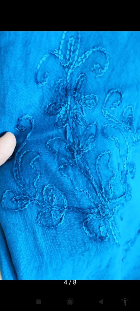 Mavi Bohem Uzun Kadın Elbise - Görsel 4