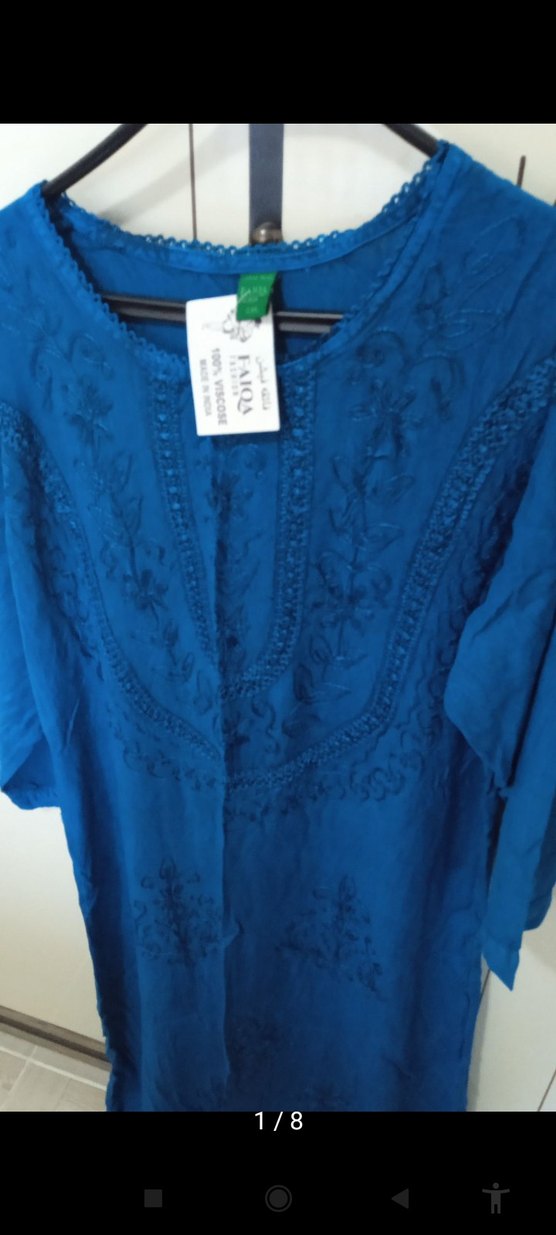 Mavi Bohem Uzun Kadın Elbise - Görsel 5