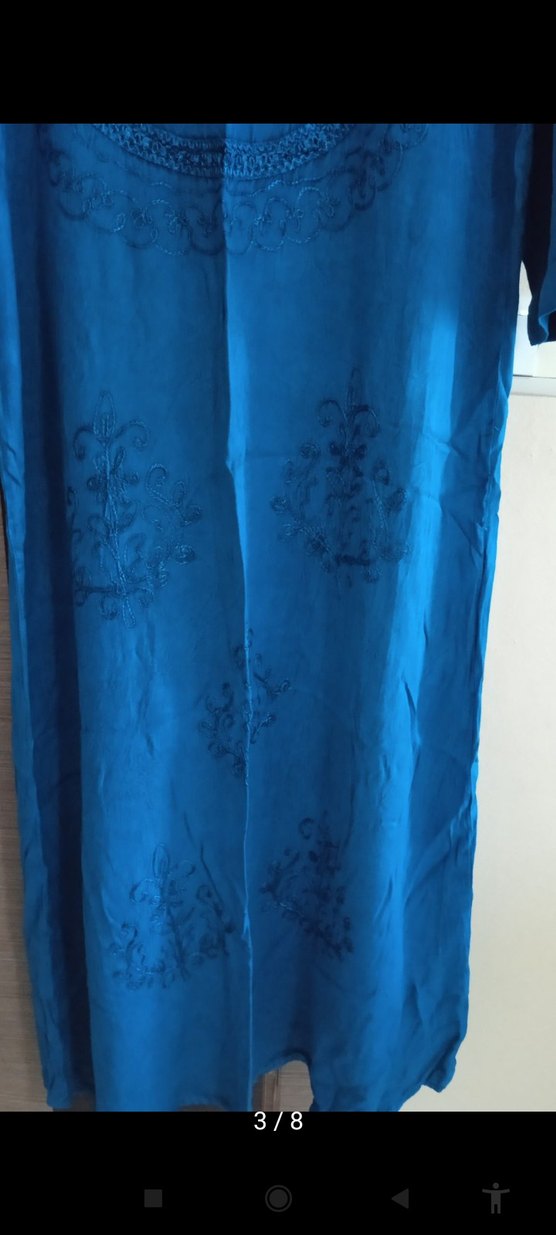 Mavi Bohem Uzun Kadın Elbise - Görsel 2