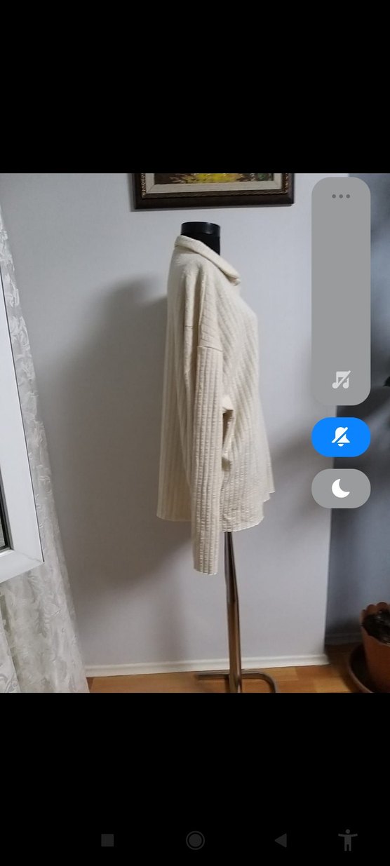 Beyaz Örgü Kadın Kazak - Görsel 3