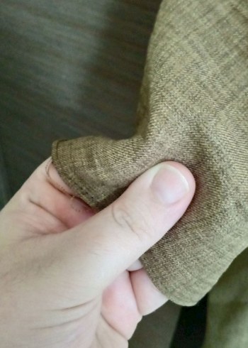 büyük beden keten tesettür elbise - Görsel 4