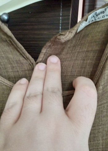 büyük beden keten tesettür elbise - Görsel 5