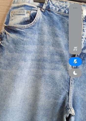 büyük beden  bol paça kot pantolon - Görsel 4