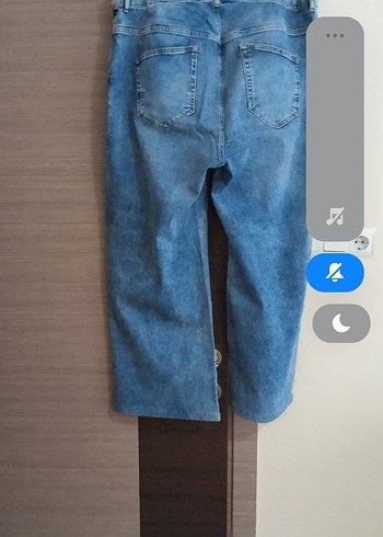 büyük beden  bol paça kot pantolon - Görsel 5