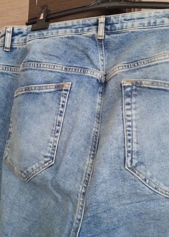 büyük beden  bol paça kot pantolon - Görsel 3