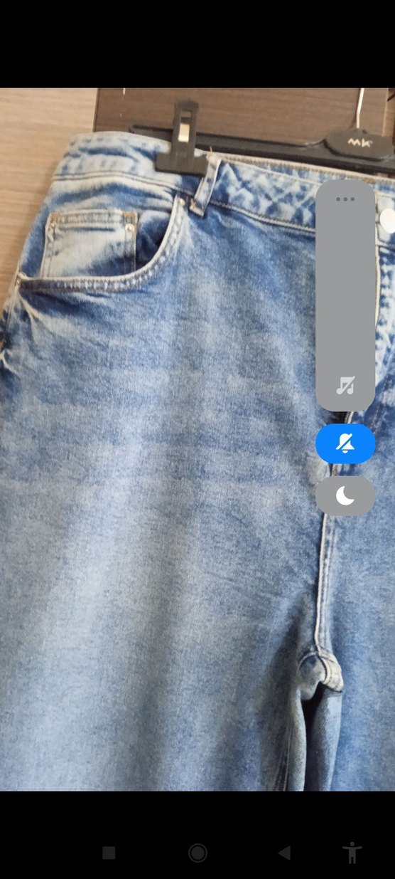 büyük beden  bol paça kot pantolon - Görsel 4