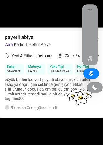 Lacivert Drapeli Uzun Kollu Abiye Elbise - Görsel 8