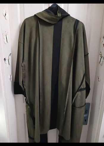 Süet Uzun Kadın Kaban - Görsel 5