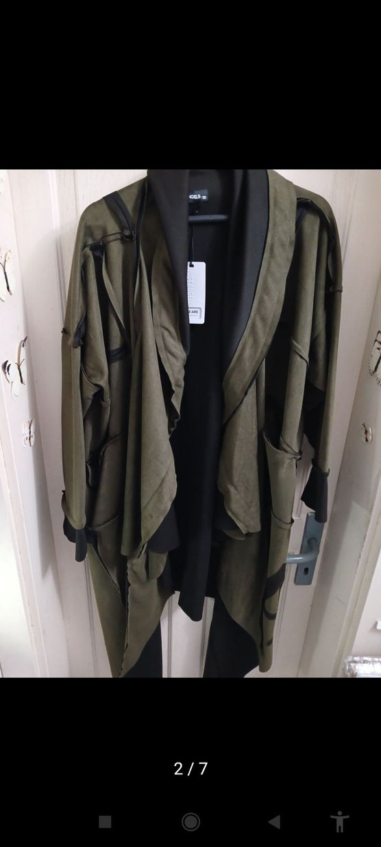 Süet Uzun Kadın Kaban - Görsel 2