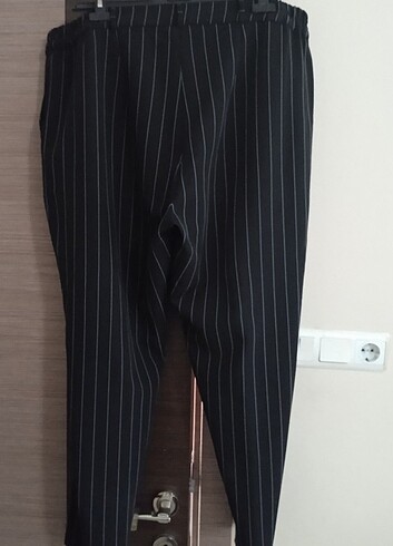 Çizgili kumaş pantolon