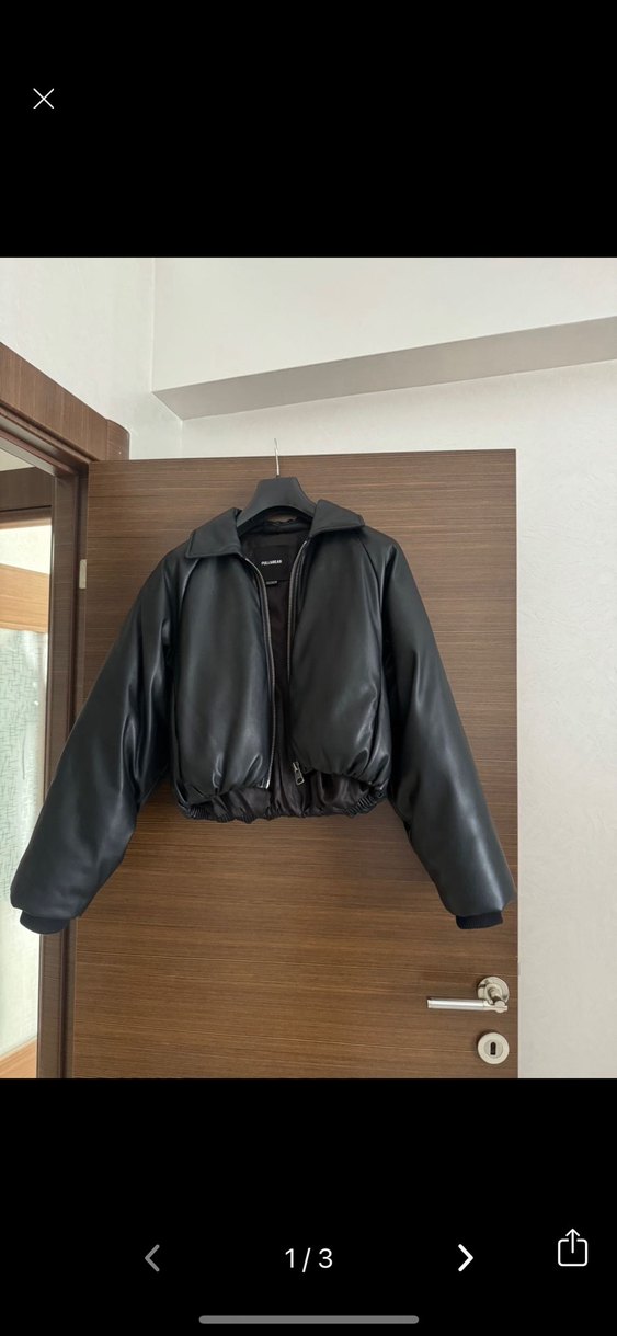 siyah mont - Görsel 3