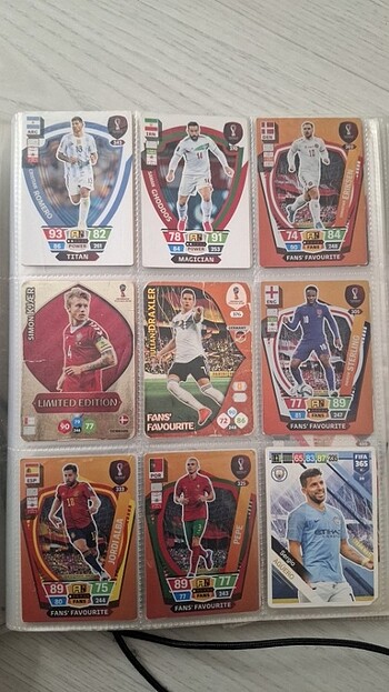  Futbol kartları Messi Ronaldo.. 