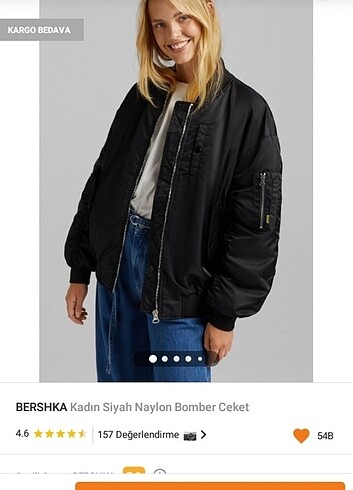 Bershka bomber ceket 