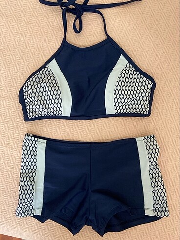 36 Beden balık pulu desenli bikini