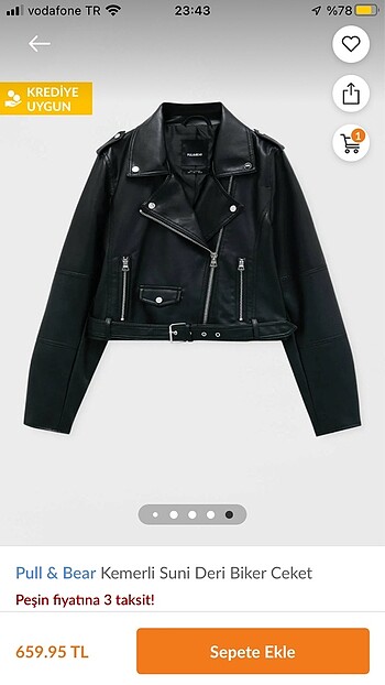 Pull And Bear Deri Ceket