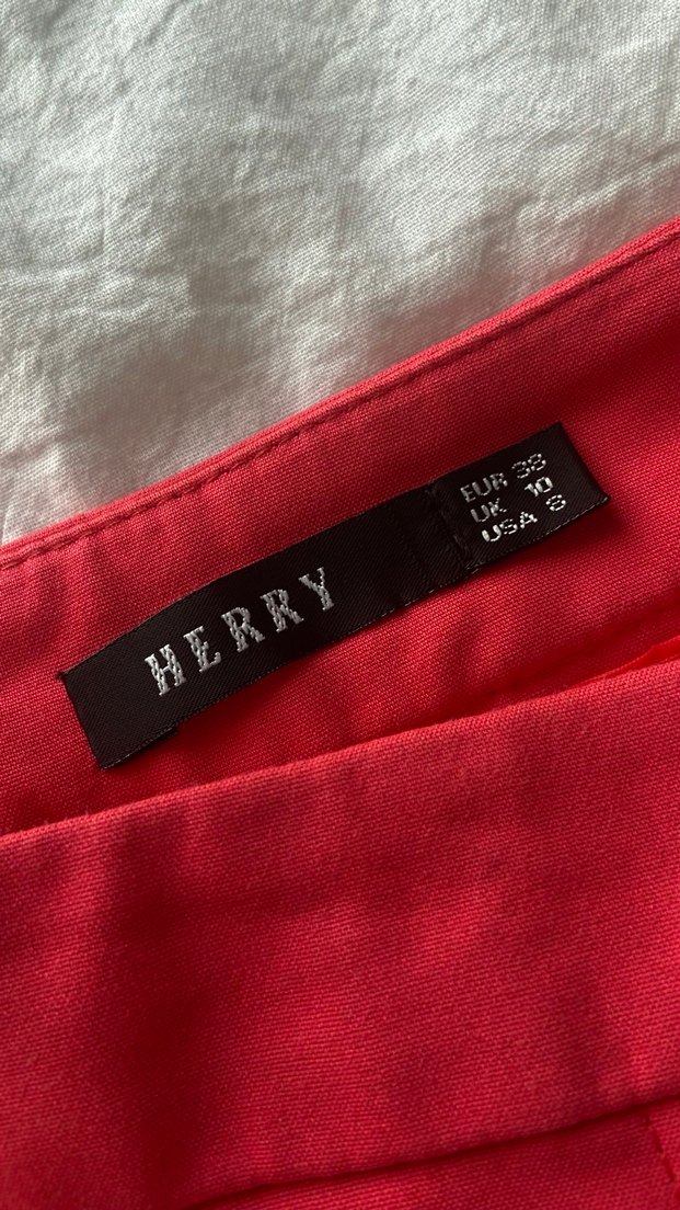 Kırmızı pembe Kadın Kumaş Pantolon - Görsel 3