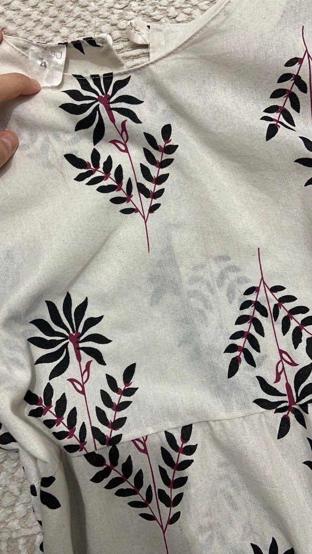 Nakışlı Bohem Uzun Kollu Uzun Elbise - Görsel 2