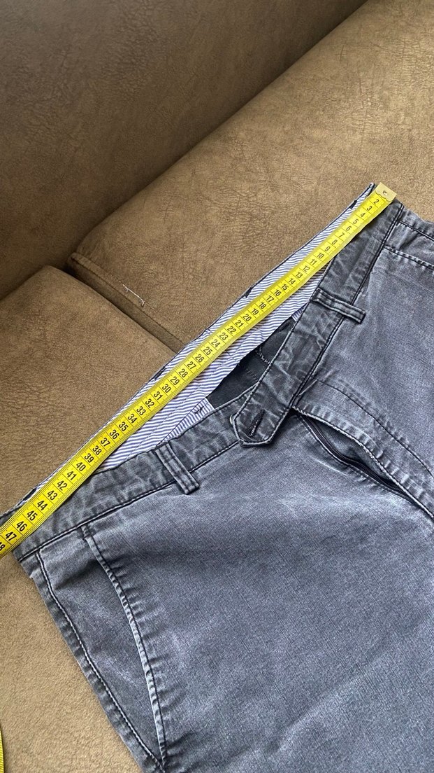 Gri Regular Fit Denim Erkek Pantolon - Görsel 2