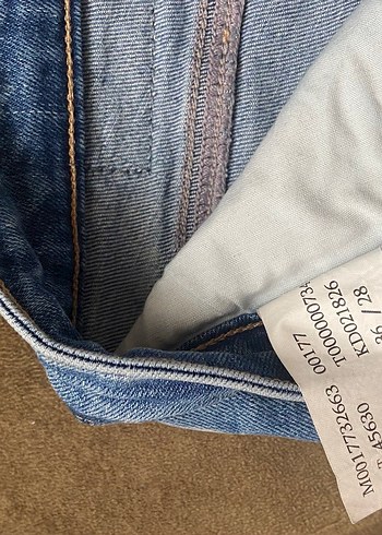 Erkek Mavi Normal Kesim Midi Kot Pantolon - Görsel 3