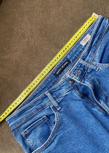 Erkek Mavi Normal Kesim Midi Kot Pantolon - Görsel 2