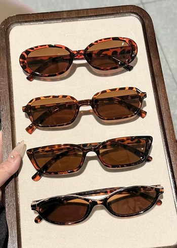 Leoparlı Vintage Güneş Gözlüğü - Görsel 2