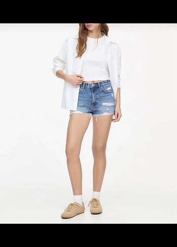 Stradivarius Kot Şort D75 - Görsel 5