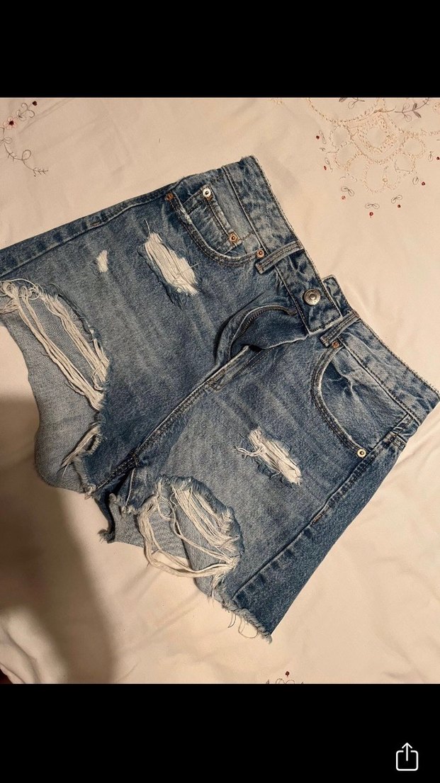 Stradivarius Kot Şort D75 - Görsel 2