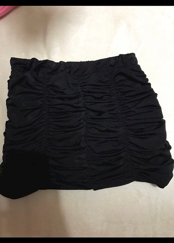 Fırfırlı Siyah Gotik Mini Etek büzgülü mini pinterest etek - Görsel 3