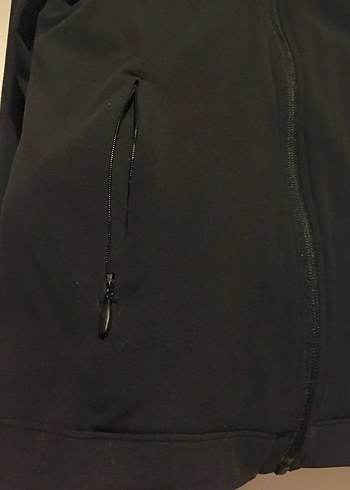 H&M Siyah Mini Spor Üstü, Uzun Kollu, Yüksek Yaka - Görsel 7