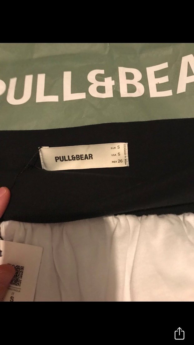 PULL&BEAR Beyaz Pileli Mini Balon Etek - Görsel 2