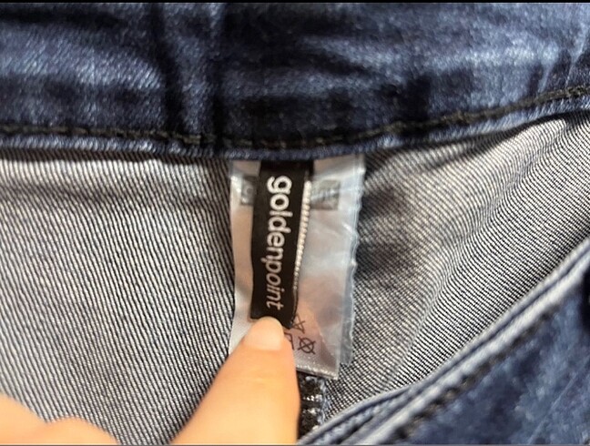 l Beden lacivert Renk Yüksek Bel koyu Mavi Jeans