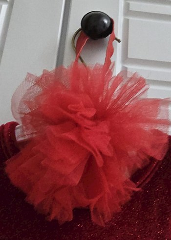 Bordo Fırfırlı Kız Çocuk Uzun Kollu Elbise - Görsel 6