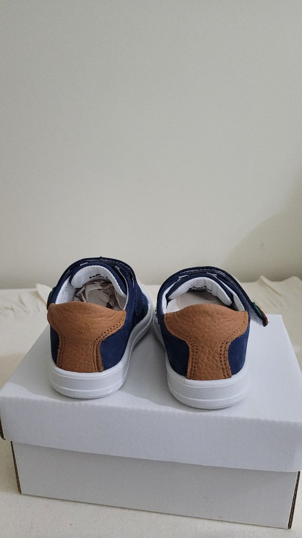 Mavi Erkek İlk Adım Ayakkabısı Velcro - Görsel 4