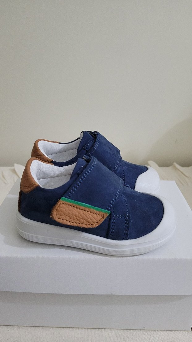 Mavi Erkek İlk Adım Ayakkabısı Velcro - Görsel 2
