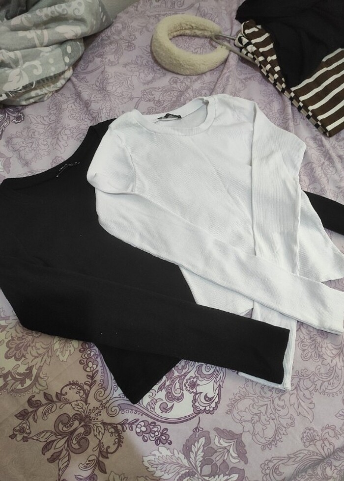 İkili Crop Bluz  - Görsel 2