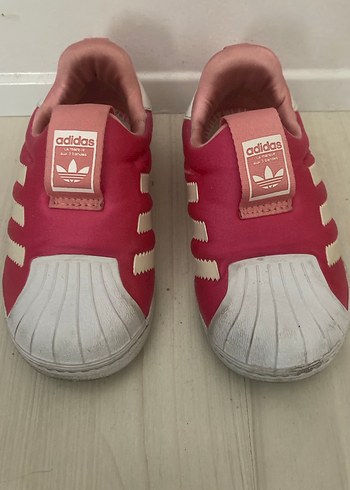 Kız Çocuk Pembe Adidas Cırtlı Spor Ayakkabı